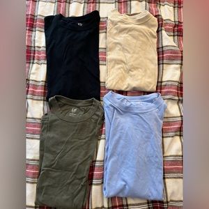 Set of Four Gap Everyday Soft Crewneck T-Shirts